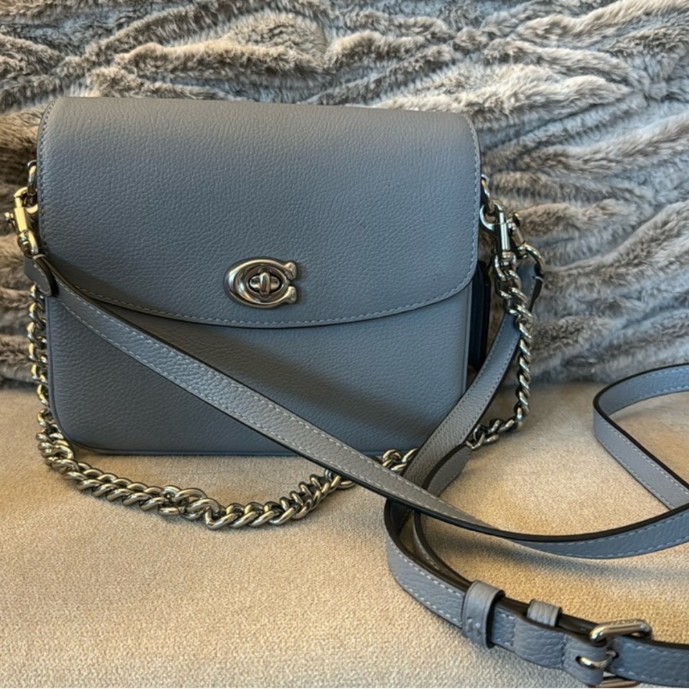 Coach Cassie 19 Gray Pebbled Leather